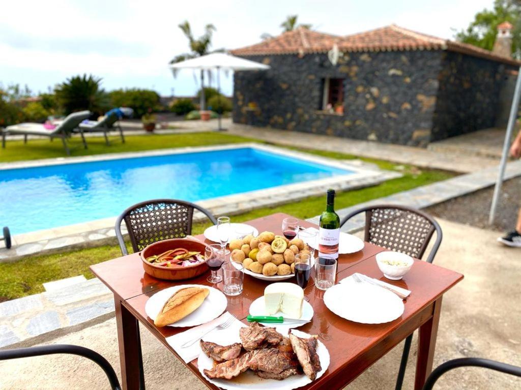 Climatized Pool Free Wifi Casa Rural Las Pareditas Tijarafe Exteriér fotografie