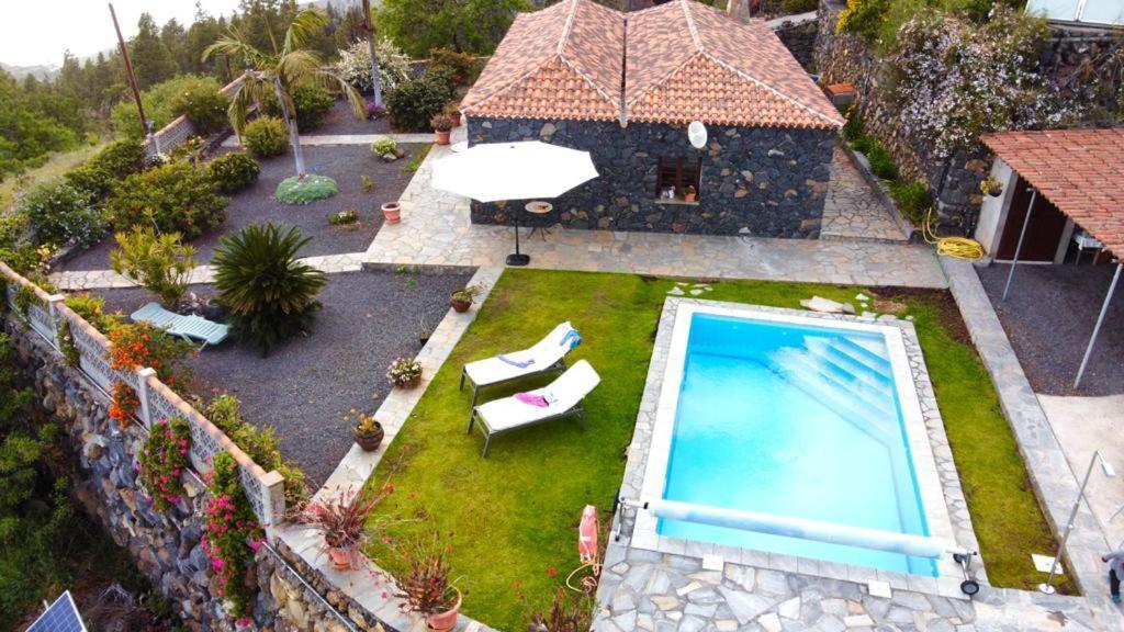 Climatized Pool Free Wifi Casa Rural Las Pareditas Tijarafe Exteriér fotografie